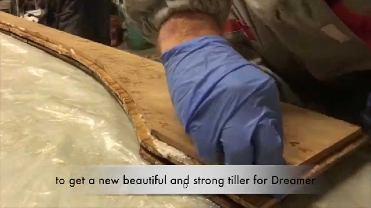 Sea4See l Sailing Vlog l Marieholm26 Folkboat - The new Tiller made by Burma Teak