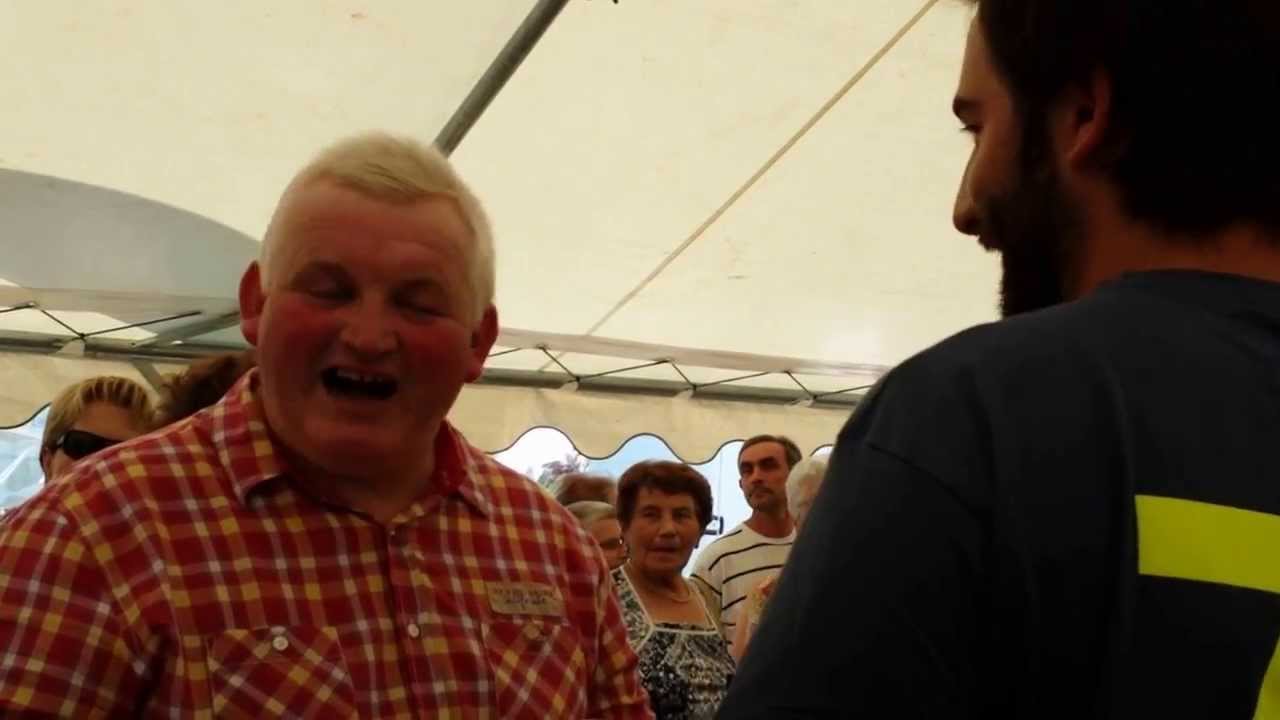 Thierry Olive au Comice de Brûlon. Jeu du Conseil Général de la Sarthe.