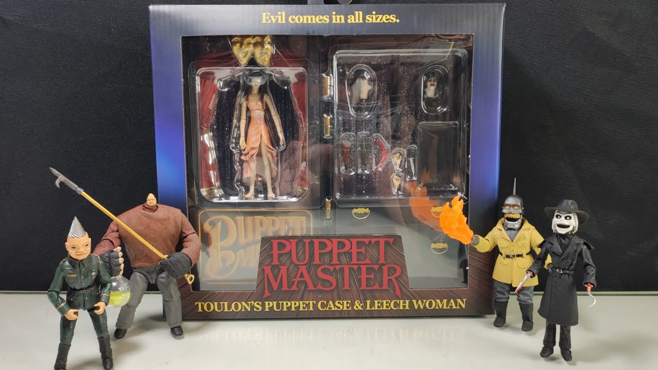 Puppet Master Toulon's Puppet case & Leech Woman! NECA Horror Figure Opening & Observation!