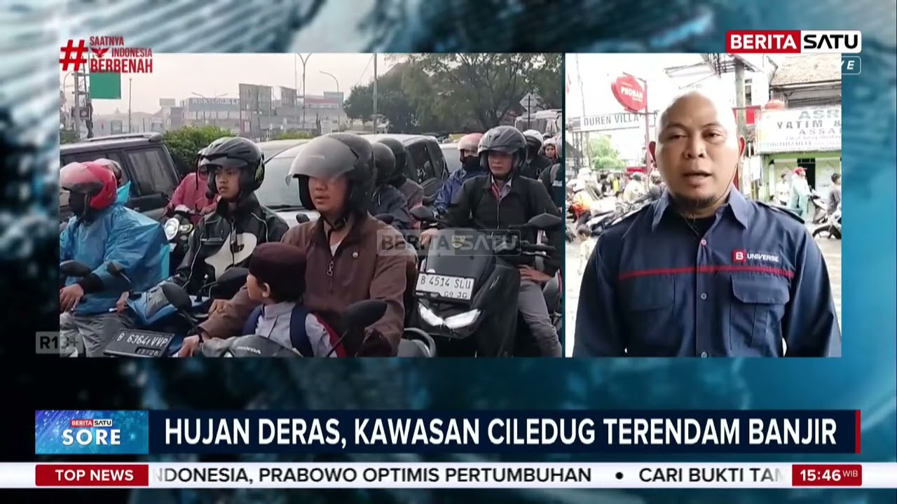 Banjir Makin Tinggi, Sepeda Motor Tak Bisa Melintasi Jalan Raya Ciledug #Beritasatu