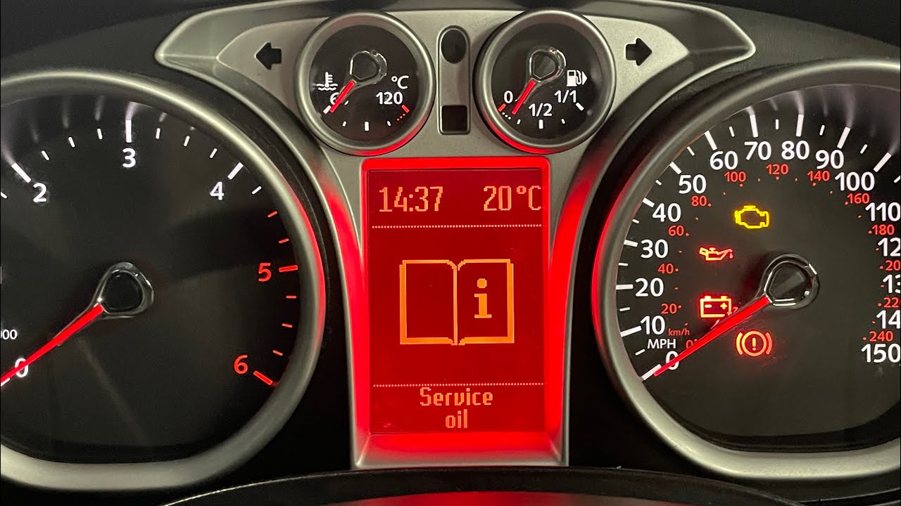 Reset Ford Focus / Transit Connect Service Oil Light
