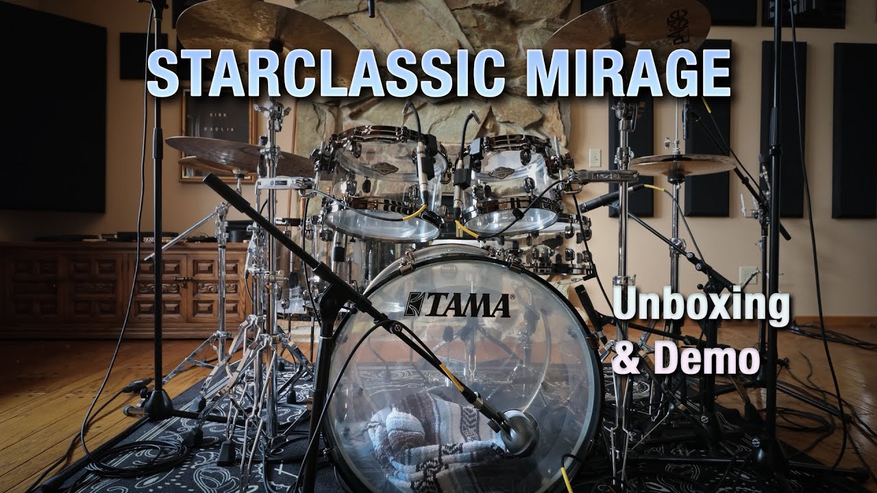 TAMA Starclassic Mirage 50th Anniversary Drum Kit - UNBOXING & DEMO
