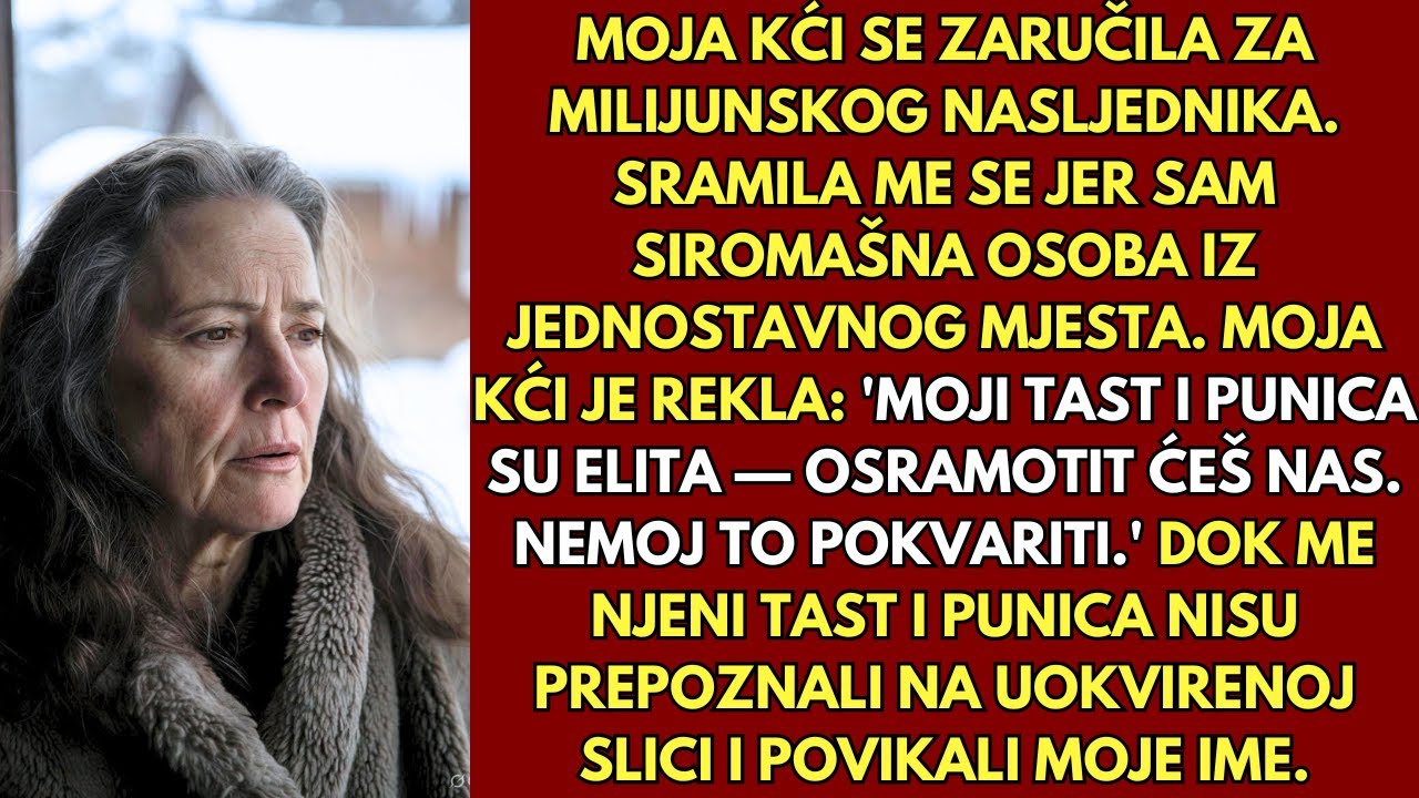 Moja kći me skrivala od svojih bogatih svekrva i svekrve - sve dok me nisu prepoznali na zabavi.