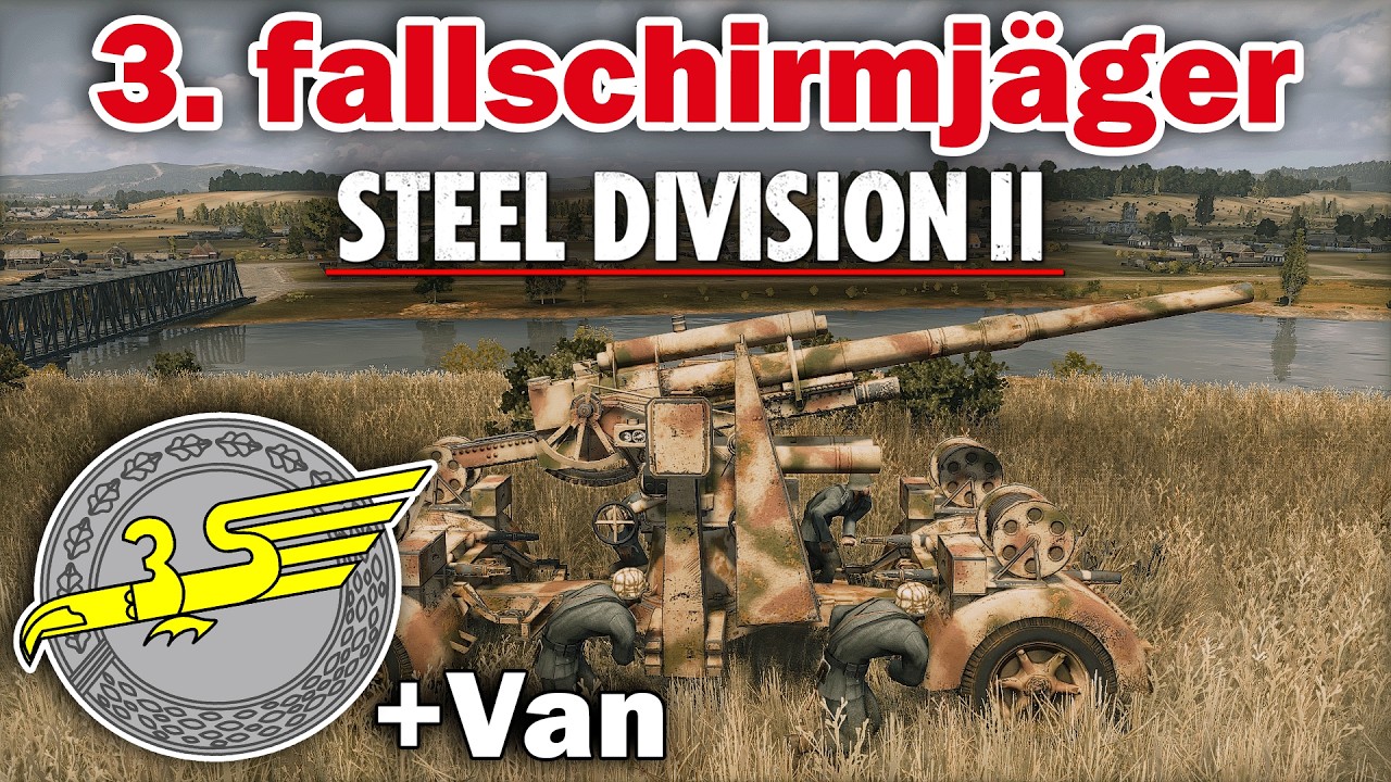 Fallschirmjägers vs 2nd Tankovy - Steel Division 2 - 1v1 with 3rd Fallschirmjäger Division