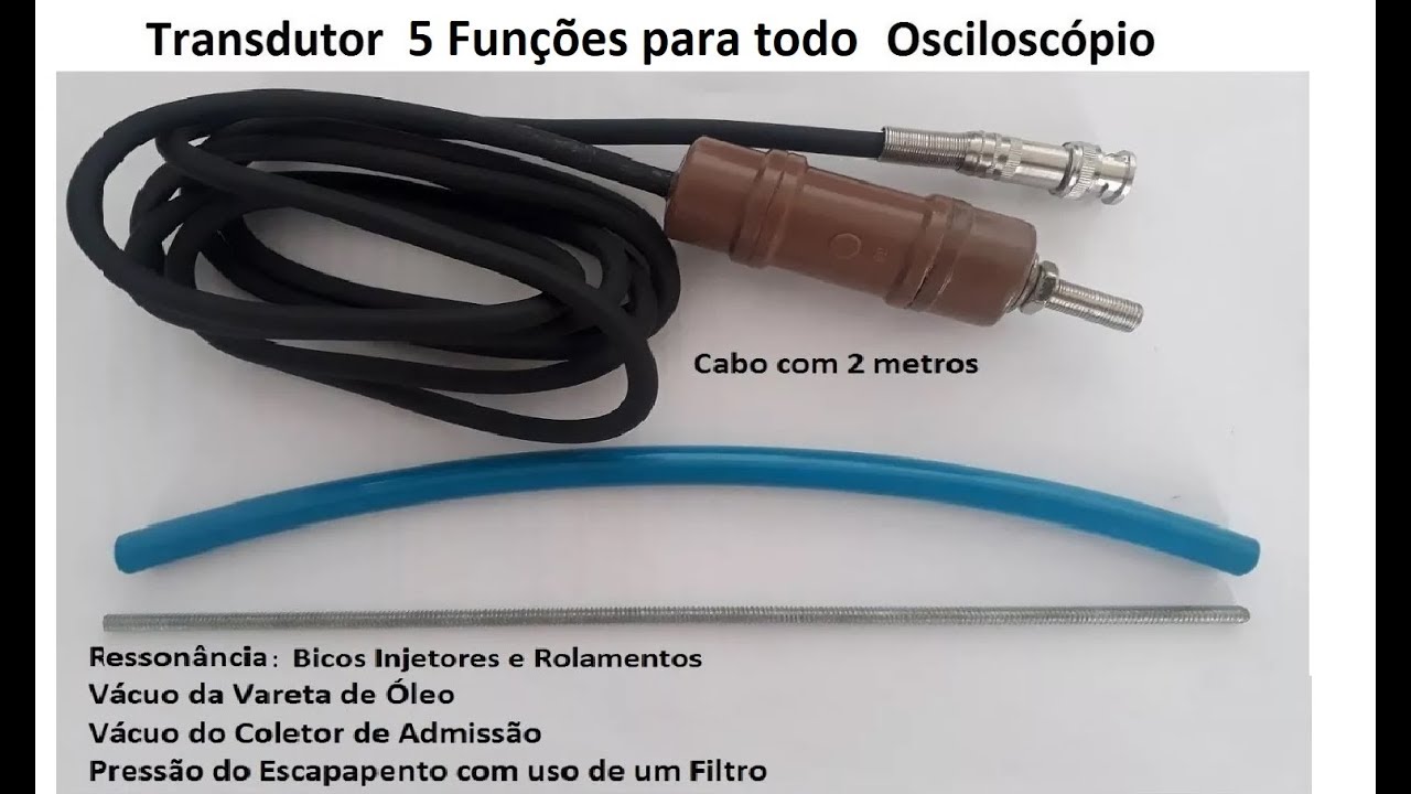 Transdutor com 5 funções para Osciloscópio