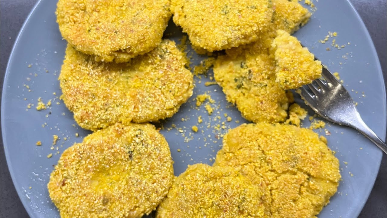 COTOLETTE DI CECI solo tre ingredienti , pronte in meno di 15 minuti !