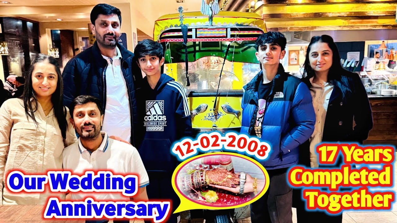 Restaurant Ma Party || 17 વર્ષ પૂર્ણ થયા || Feast India Leicester || લગ્ન વર્ષગાંઠ || #rsfamilyuk