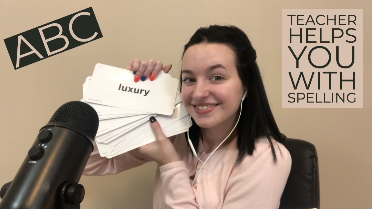 [ASMR] Teacher Role Play! *Spelling, whispered*
