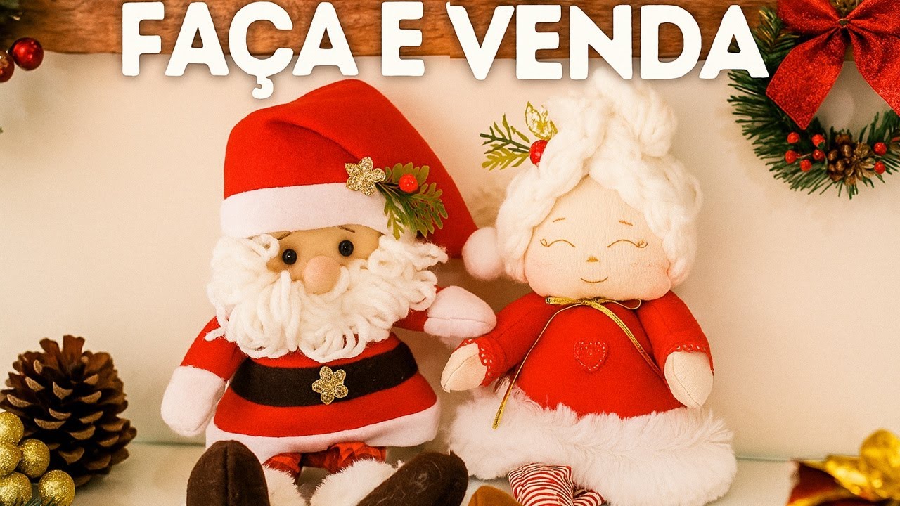 FAÇA PARA VENDER PAPAI NOEL PARA O NATAL LEMBRANCINHA GUIRLANDA MUITAS IDEIAS PRA LUCRAR