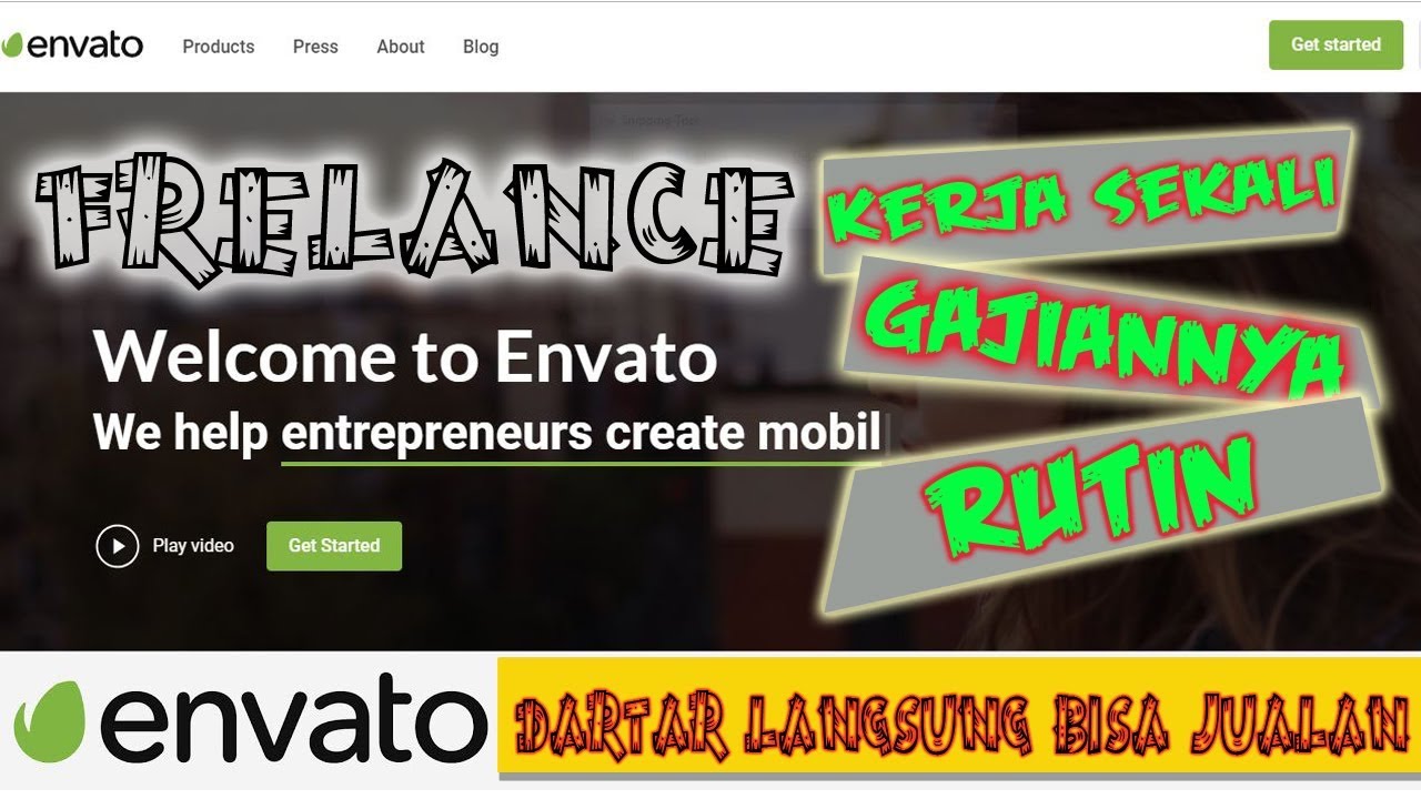 CARA DAFTAR DAN JUALAN DI ENVATO