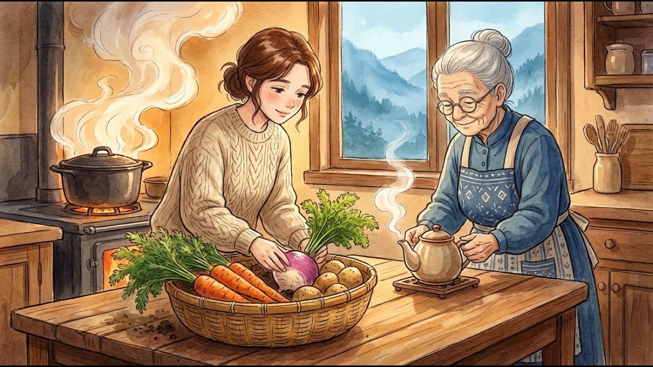 The Last Harvest of Autumn | Warm Stew and Waiting for the Snow #slowliving #asmrstorytelling