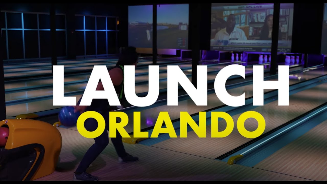 LAUNCH ORLANDO! 50000 SQ FT OF FAMILY ENTERTAINMENT! BOWLING, BAR, ARCADE, AXE THROWING, TRAMPOLINES