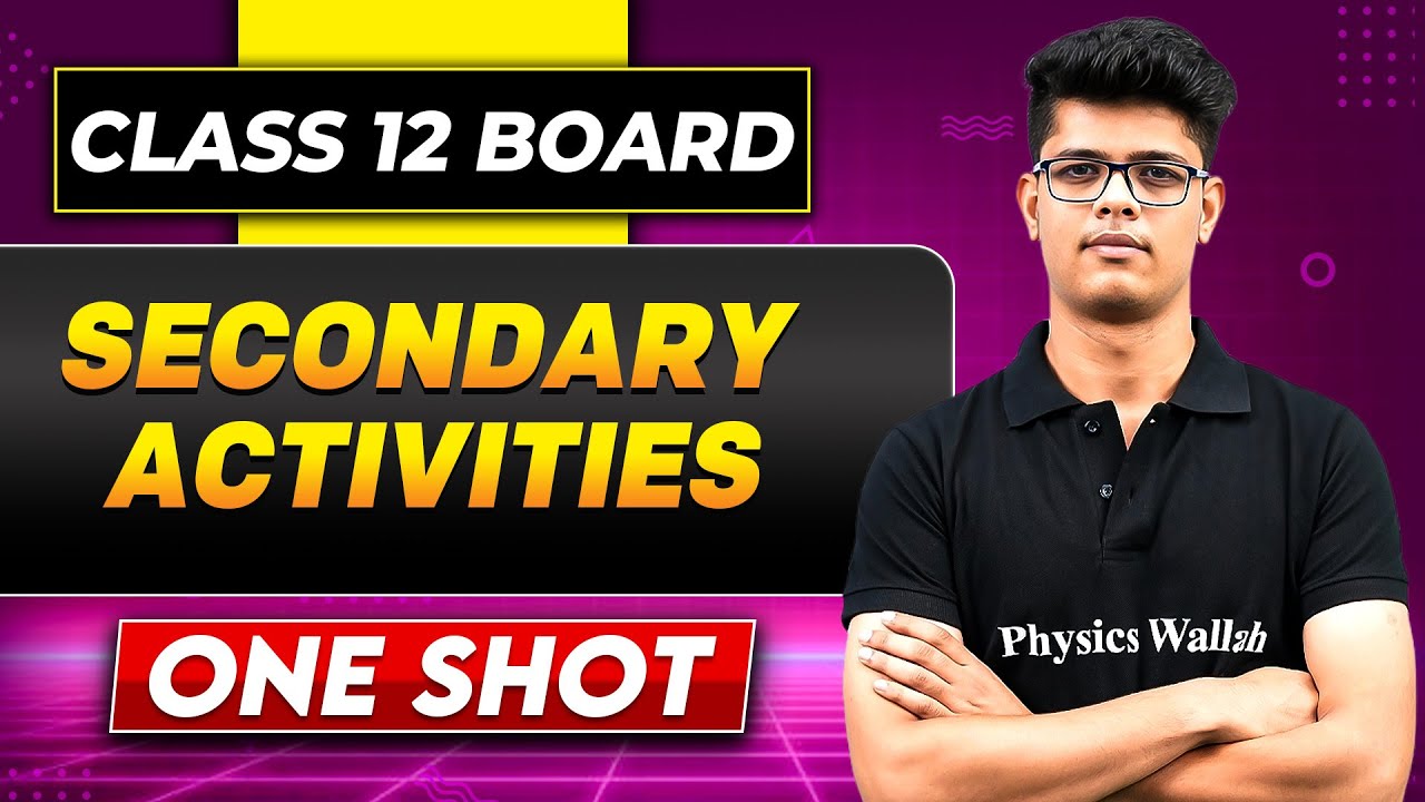 SECONDARY ACTIVITIES In One Shot | Class 12 Board | GEOGRAPHY