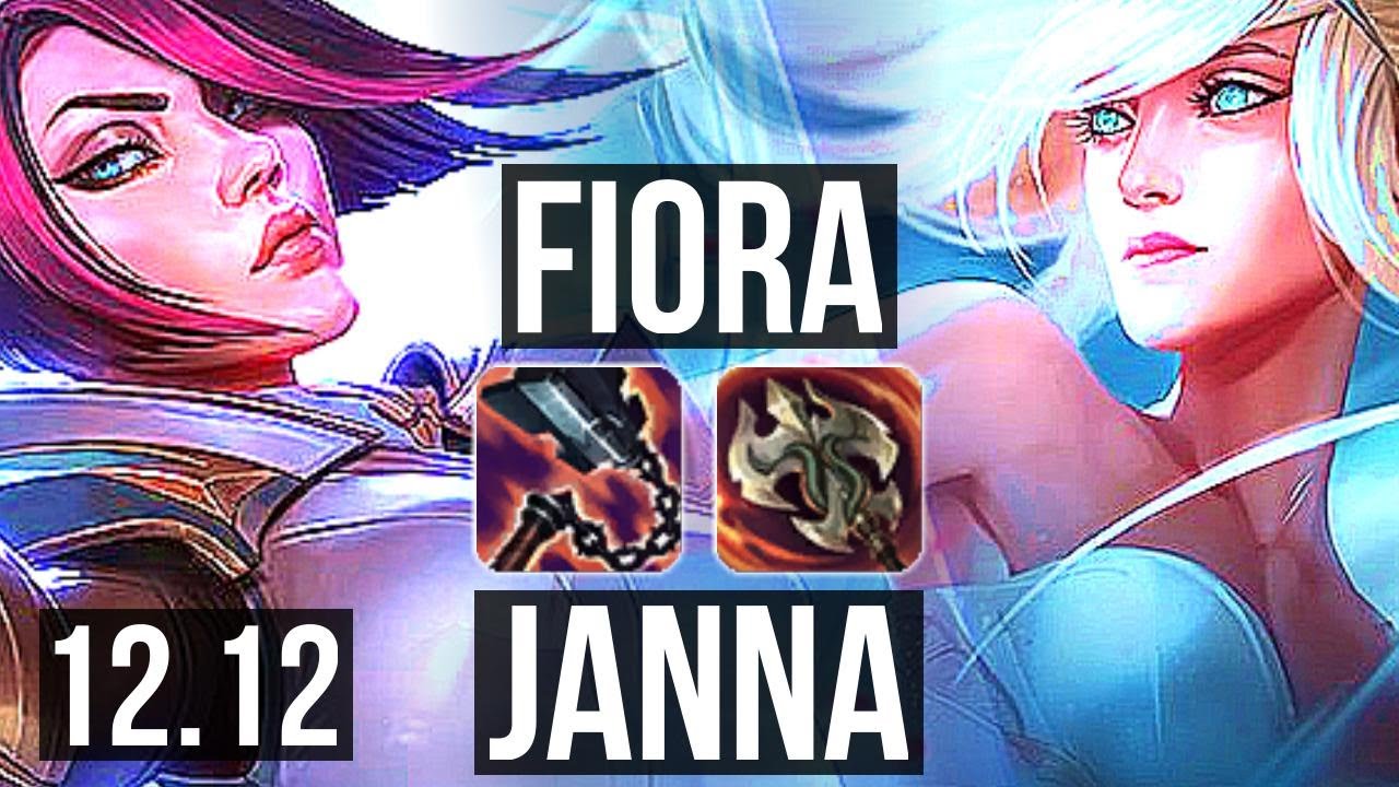 FIORA vs JANNA (TOP) | 2.1M mastery, 6/1/3, 700+ games | EUW Diamond | 12.12