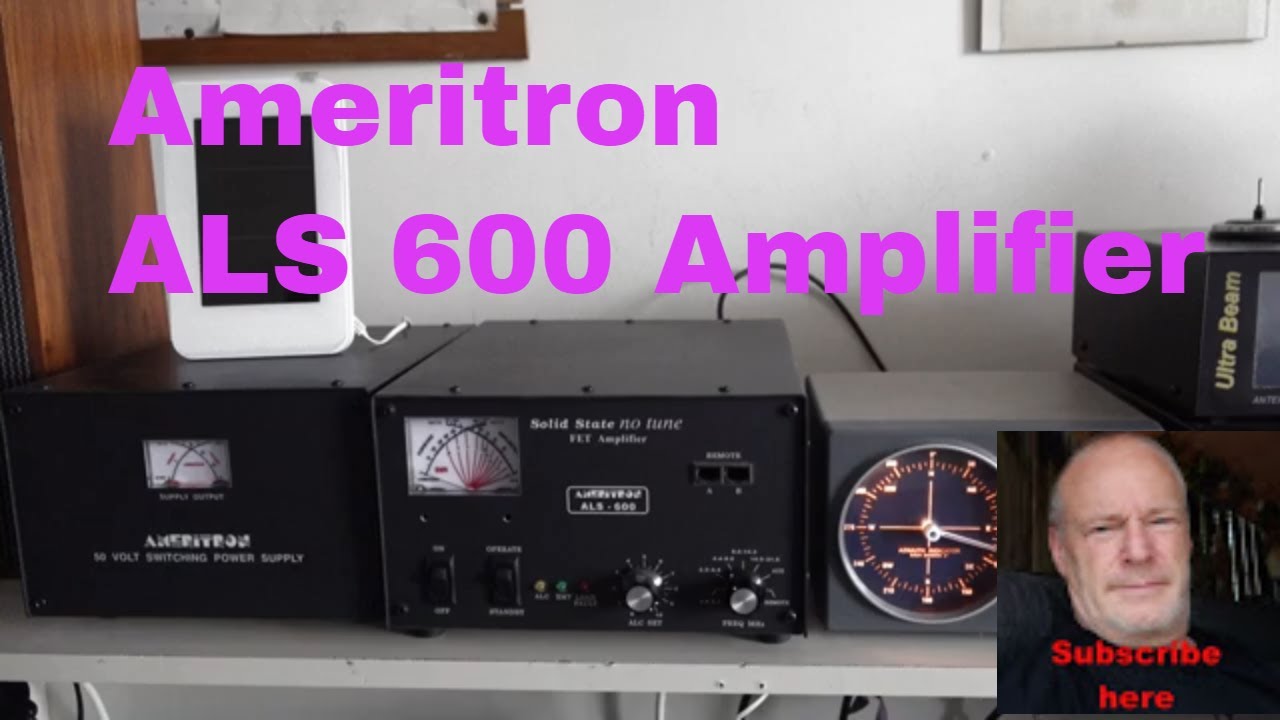 AMERITRON ALS 600 FET AMPLIFIER IN THE SHACK OF PA3GEG MAX 600 WATT IN DUMMYLOAD