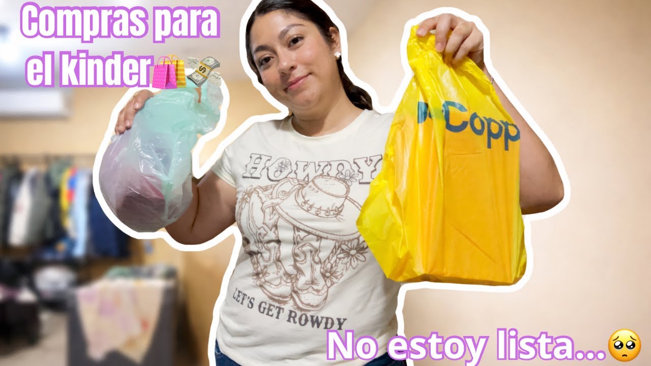 Mi hija entra a PREESCOLAR 🥹💛 Compras para la escuela + día en familia🍦