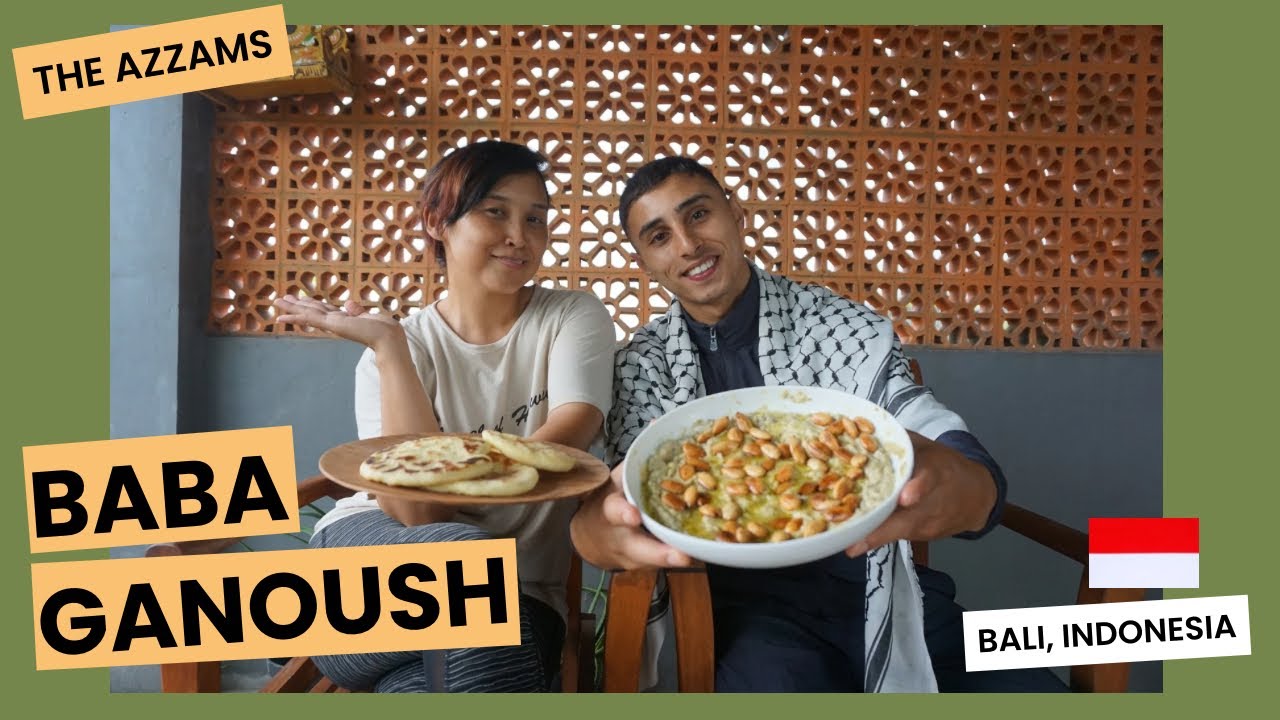 Baba Ganoush with my Palestinian husband in Bali, Indonesia