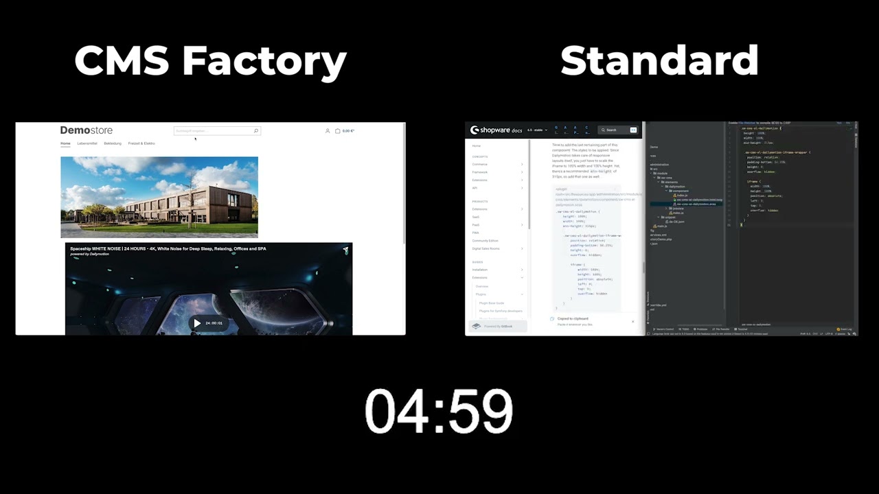 Shopware 6 CMS Element erstellen mit CMS Factory
