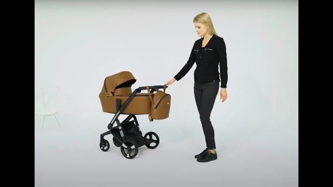 Детская коляска ibebe i-Stop Leather с системой автоматического торможения