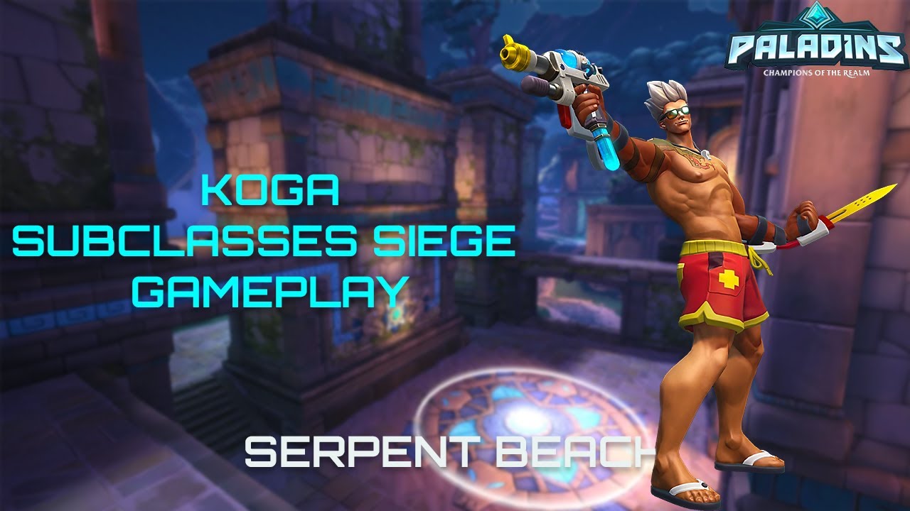 Duo Flank with Friends | Koga on (New) Serpent Beach | Subclasses Siege | Paladins Gameplay