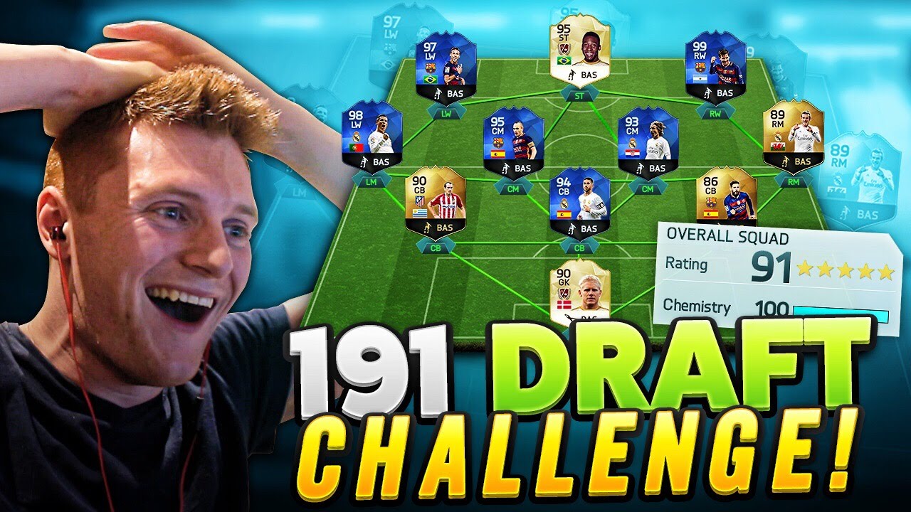 FIFA 16 - ATTEMPTING THE IMPOSSIBLE 191 FUT DRAFT!!!