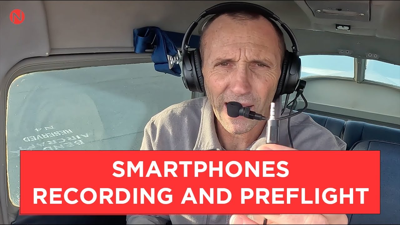 NFlight Audio Recording Cable For Smartphones - Pre Flight and Recording