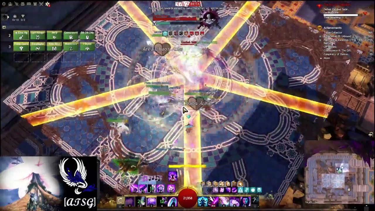 GW2 Beta W7 (Adina and Sabir CM) Heal Troubadour PoV