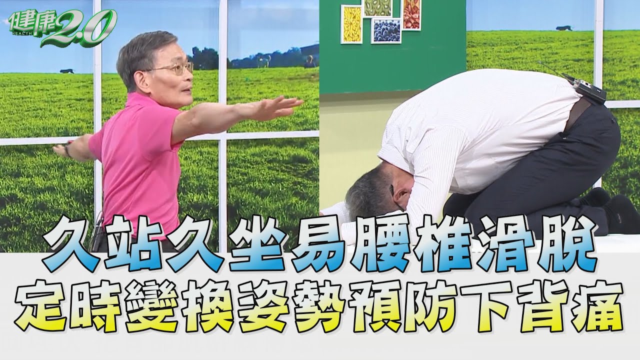 腰痛 自我緩解 4招伸展 + 運動 放鬆背肌 預防下背痛！ 健康2.0 精華 陳朝龍 中醫師 簡文仁 物理治療師 @tvbshealth20
