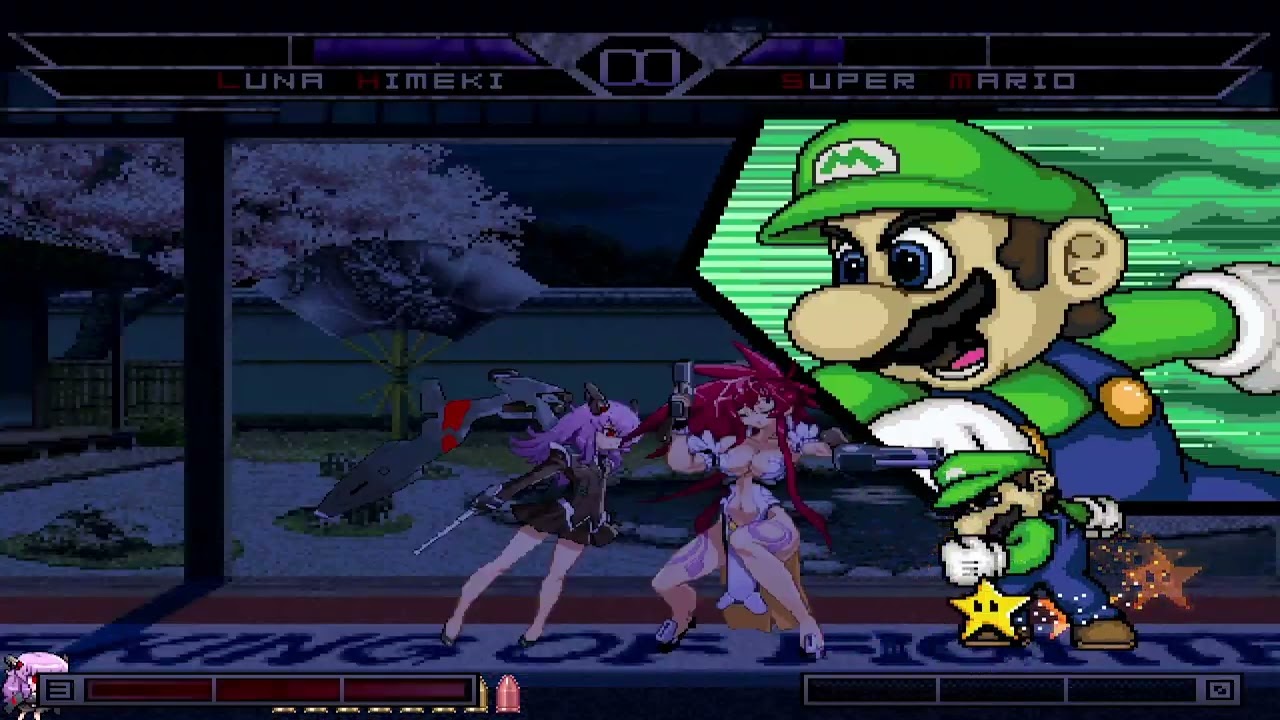 KOF MUGEN Luna Himeki vs Super Mario (by ShinRyoga  NeOaNkH)