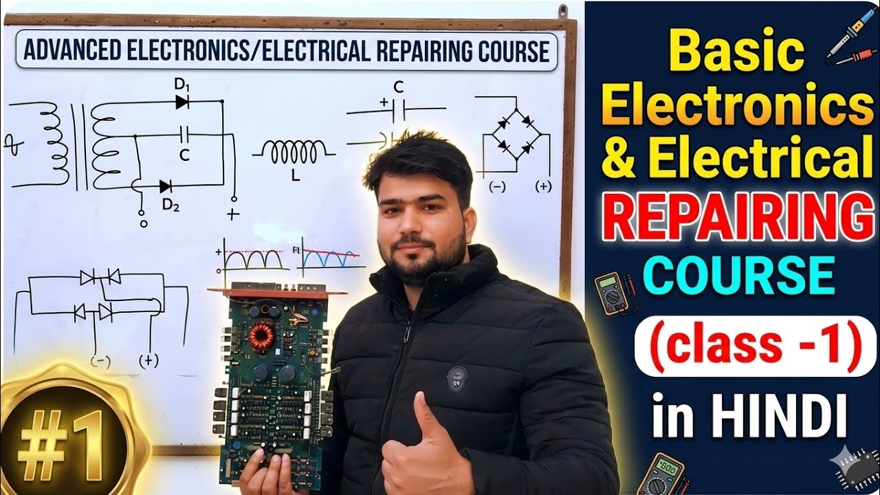 basic electronics and electrical repairing course part 1 | basic electronics repairing course