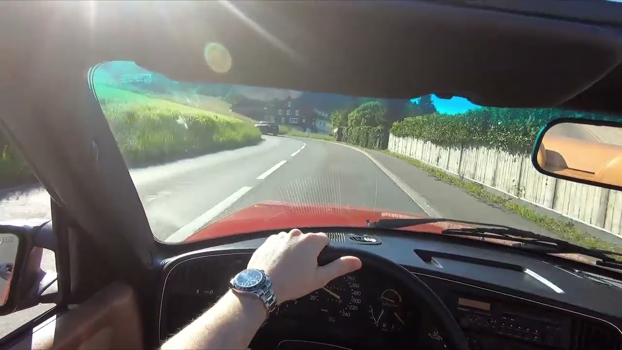 Saab 900 Turbo convertible joyride and walkaround