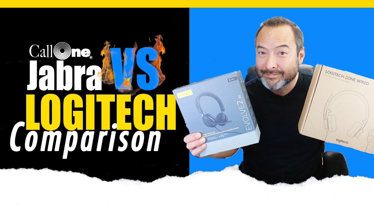 Jabra Evolve2 40 VS Logitech Zone Wired | Comparison Video! #showcase #headsets