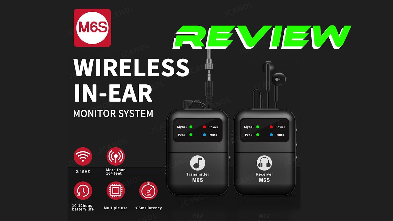 JCANOL Wireless In Ear Monitor System: KILLER RIG! CRAZY CHEAP!!