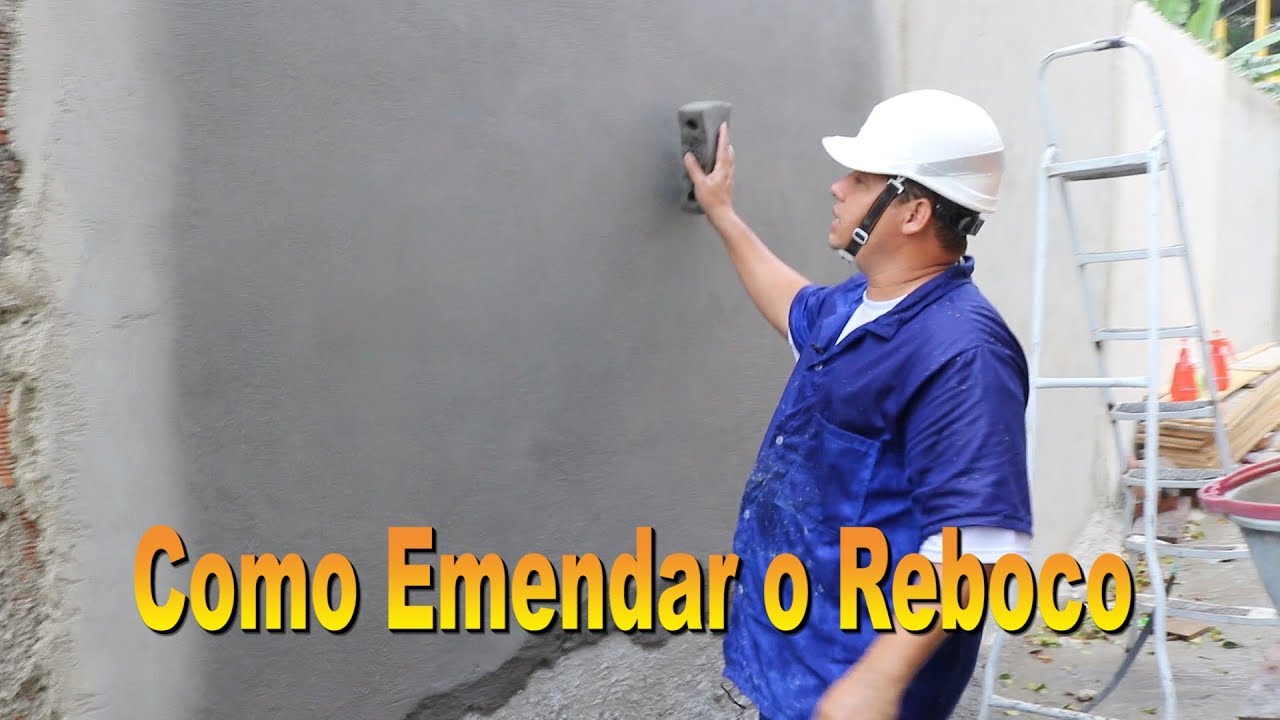Reboco Como fazer Emenda