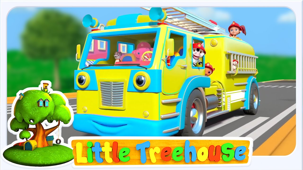 Hjul P&aring; Brannbilen + Flere Nursery Rhymes For F&oslash;rskolebarn Av Little Treehouse