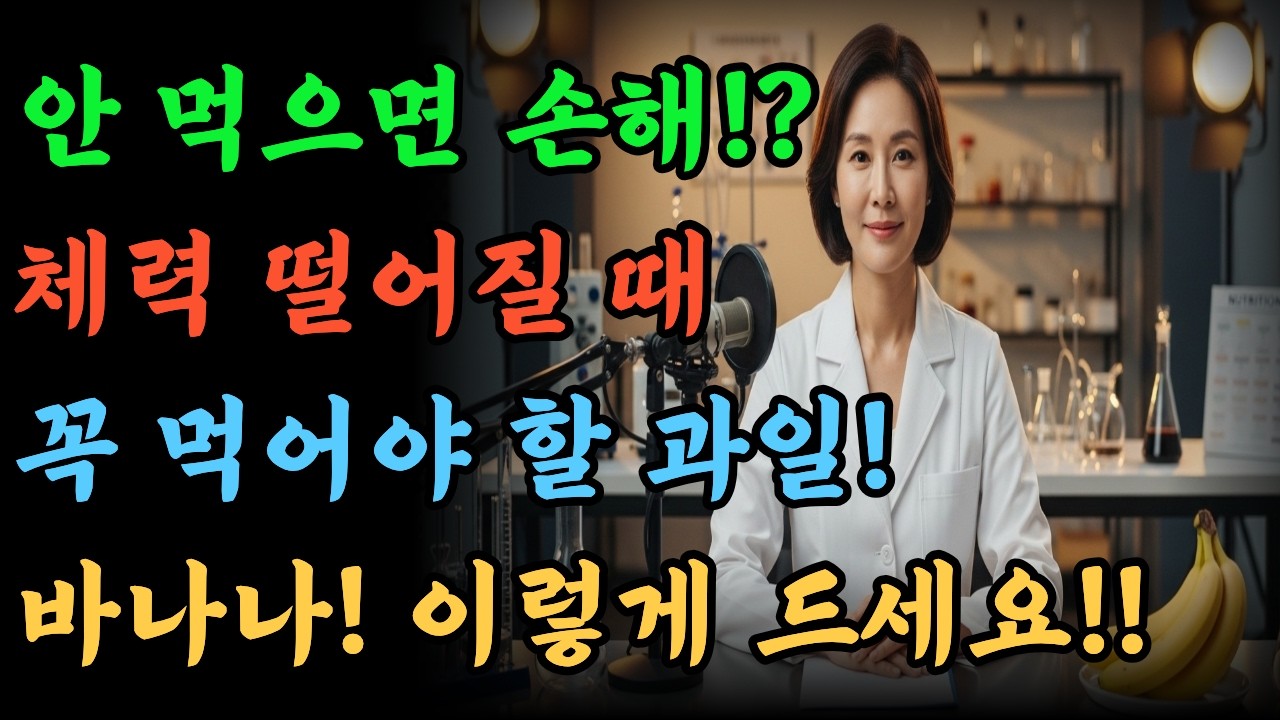 약보다 쉬운 건강관리, 바나나 섭취법 총정리!ㅣ시니어건강ㅣ바나나ㅣ오디오북