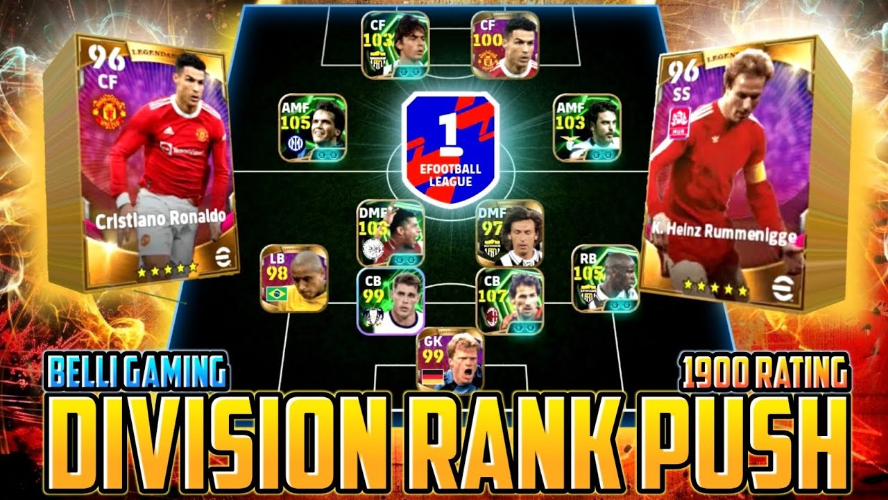 WHAT PRESSURE? | DIVISION RANK PUSH TO 1900 RATING | BELLI GAMING | F2P #efootball 