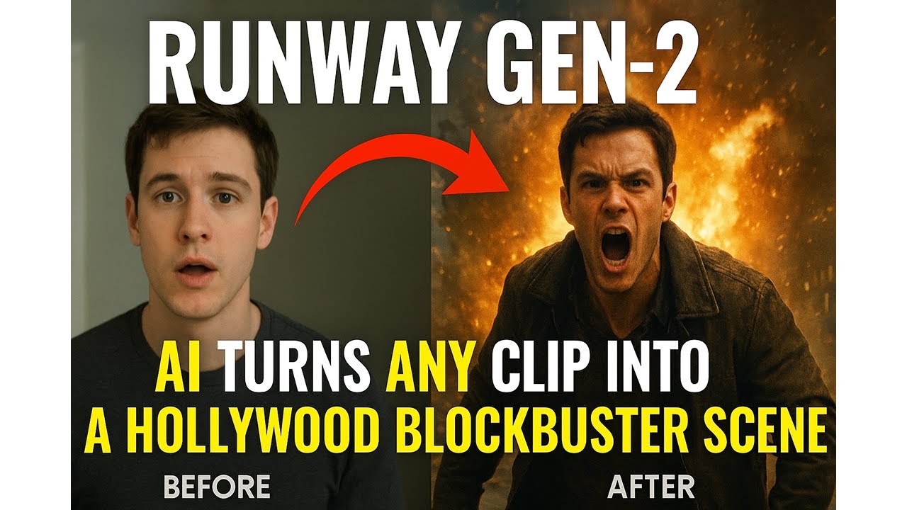 Runway Gen-2: AI Turns ANY Clip Into a Hollywood Blockbuster Scene!
