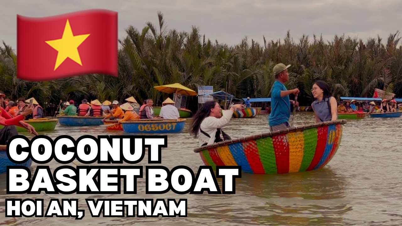 Coconut Basket Boat Ride in Hoi An, Vietnam