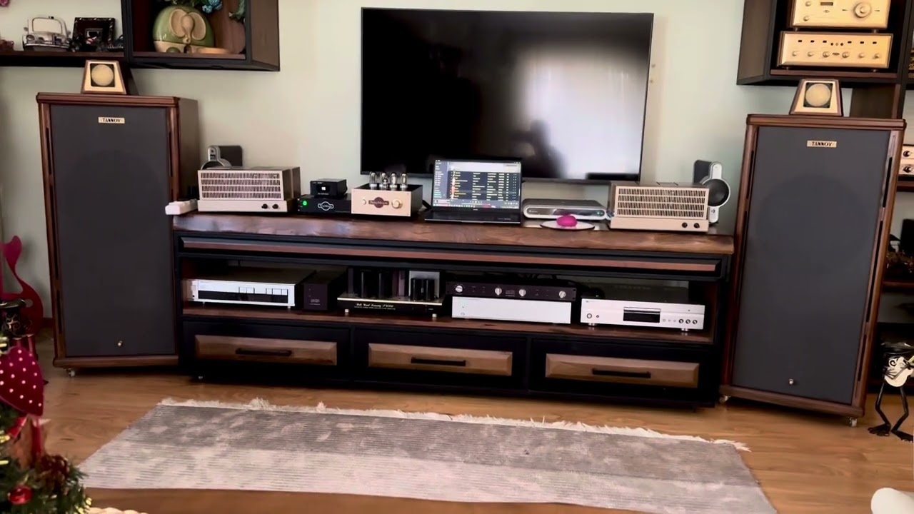 4P1L ( 4Р1Л ) PSE 2X3,5W tube amplifier & Tannoy HPD 385 fullrange