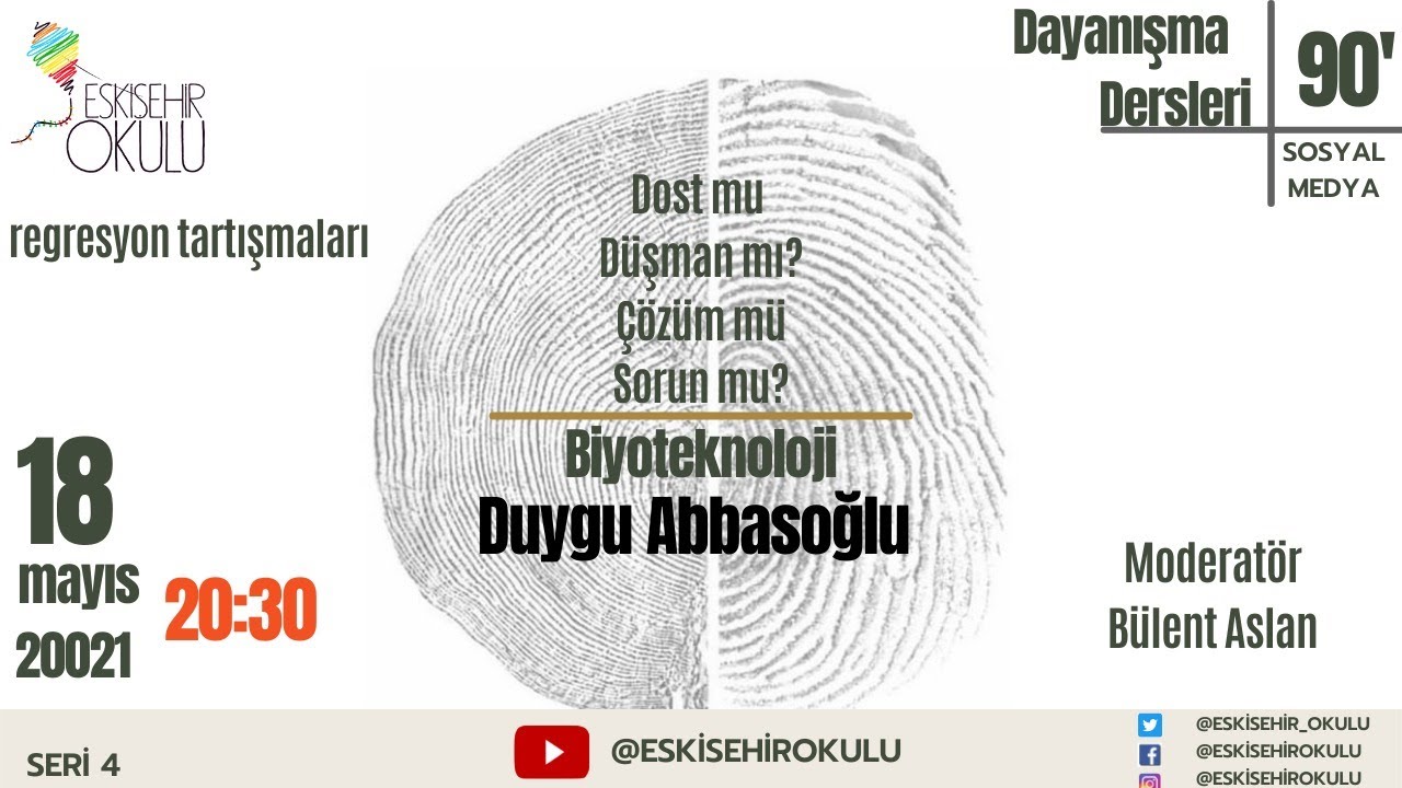 Dayanışma Dersi 90: Biyoteknoloji: Dost mu Düşman mı? Çözüm mü Sorun mu? / Duygu Abbasoğlu