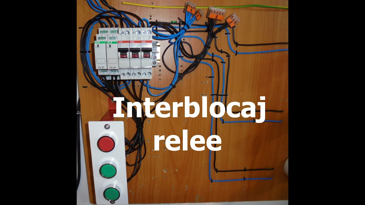 INTERBLOCAJUL în cazul a două relee electromagnetice