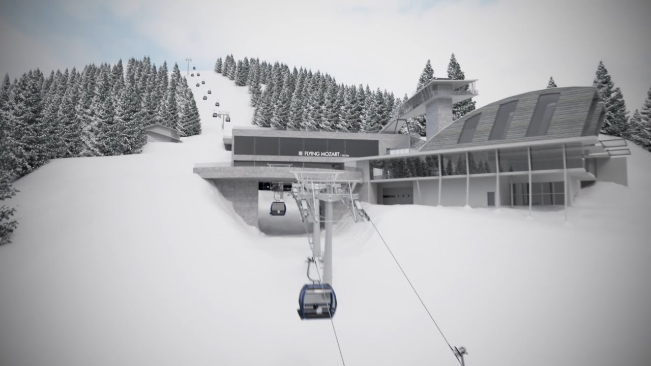 Die neue Flying Mozart Gondelbahn in Wagrain