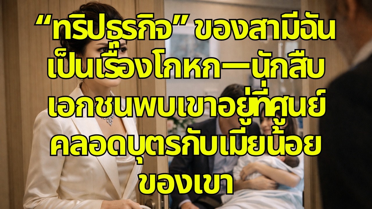 “ทริปธุรกิจ” ของสามีฉันเป็นเรื่องโกหก—นักสืบเอกชนพบเขาอยู่ที่ศูนย์คลอดบุตรกับเมียน้อยของเขา