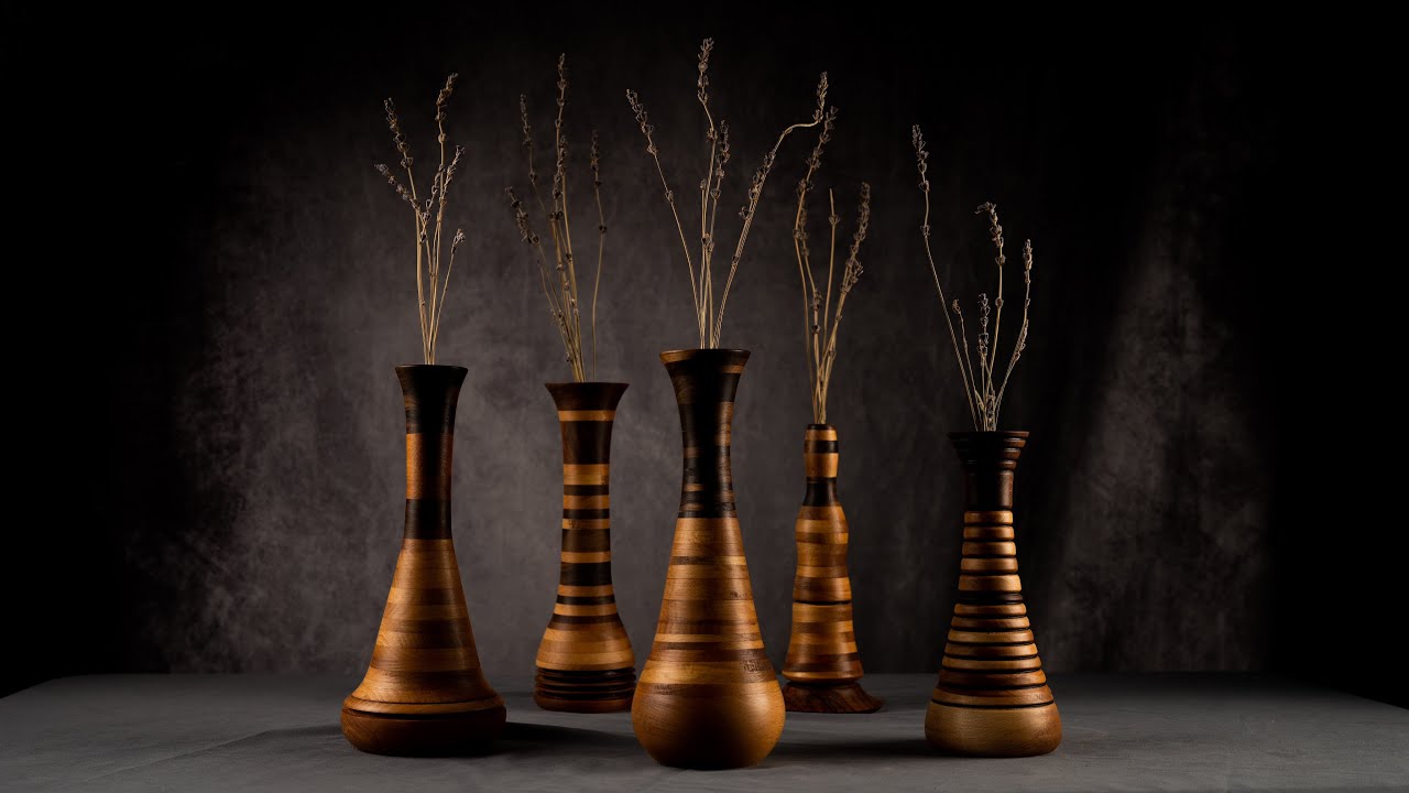 Wood turning ( Scrap wood to vases )