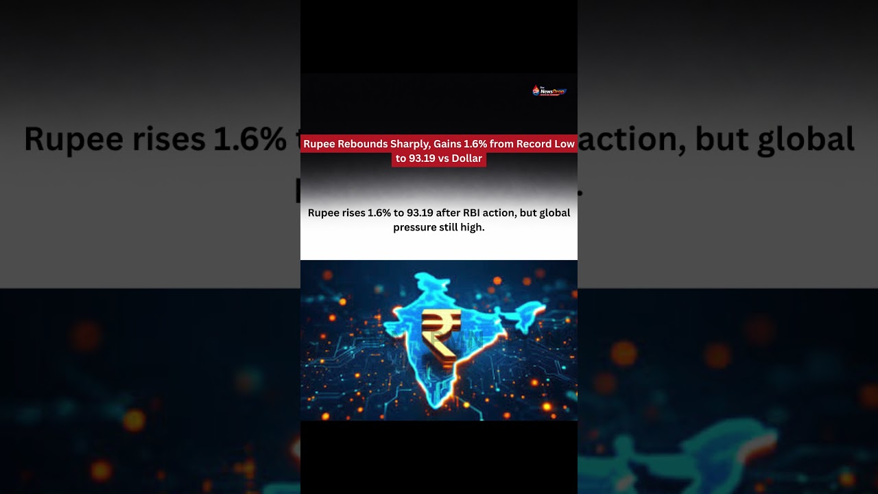 Rupee Jumps After Crash! Gains 1.6% from Record Low Amid Market Turmoil