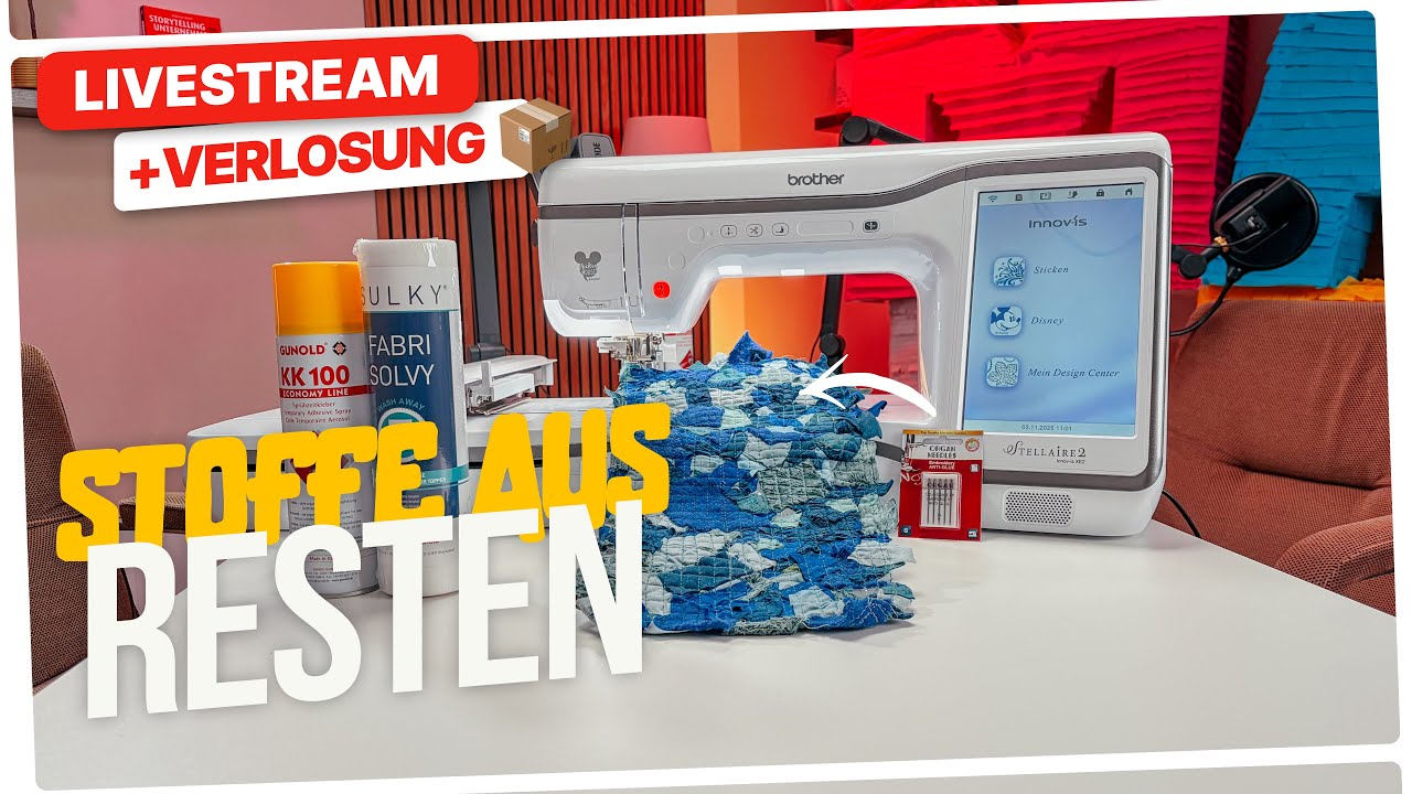 🔴 #120 Stoffe aus Stoffresten? – Mit Verlosung