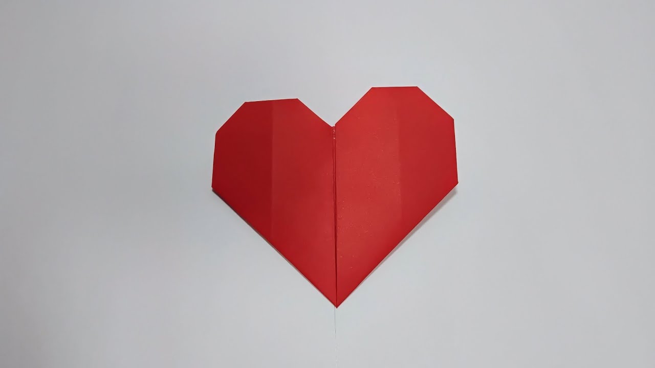 How to make a paper heart | easy Origami heart | 折纸爱心