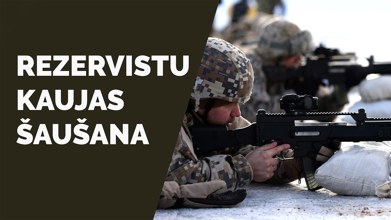 Rezervisti Alūksnes ziemā apgūst kaujas šaušanu un granātas mešanu