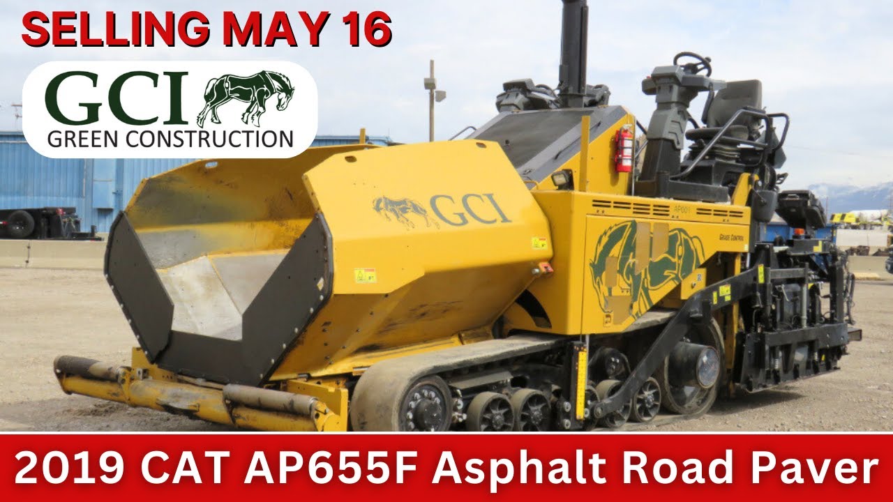 2019 Caterpillar AP655F Asphalt Paving Machine | May 16th Online Auction